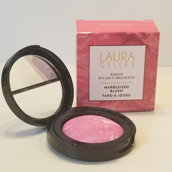 🦋 Laura Geller Baked Blush-N-Brighten Marbleized Blush (in Summer Orchid) - Picture 1 of 11